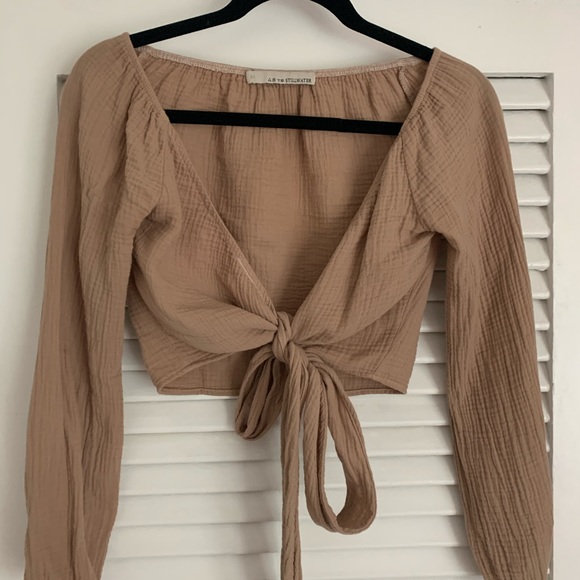 stillwater Tops - Stillwater gauze crop top